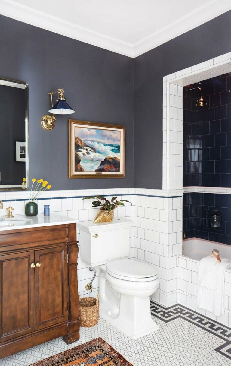 40 Bathrooms with Mixed Tile Designs Chairish Blog