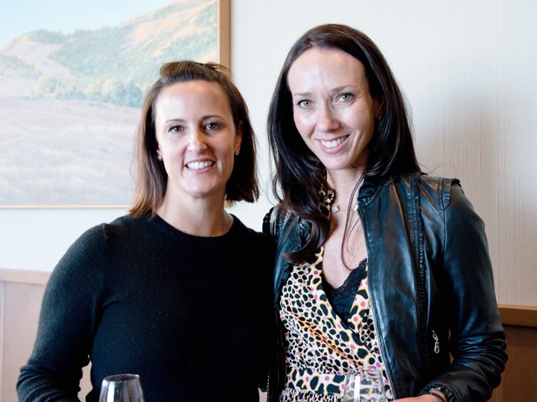 DECASO president Kendra Frisbie and California Home and Design's Ali Grosslight at design luncheon