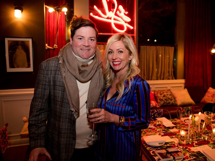 Jonathan Savage and Hannah Crowell at Nashville dinner celebrating designers