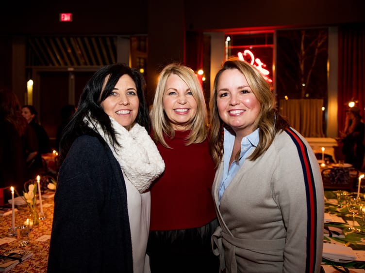 Mitzi Maynard with Connie Vernich and Lori Paranjape at Nashville dinner