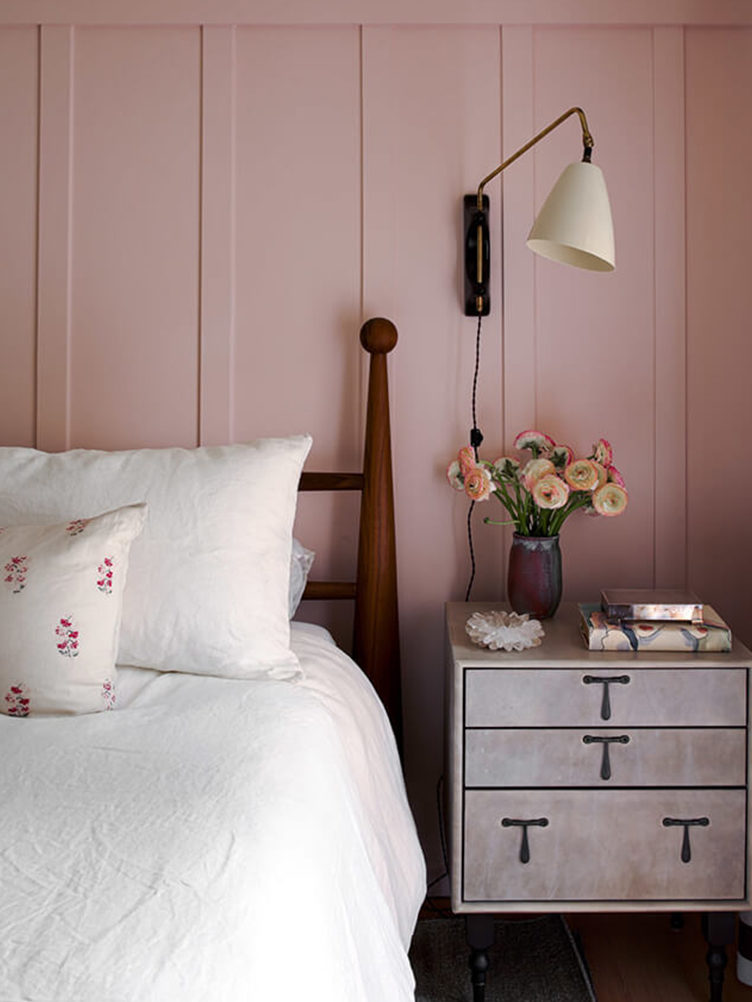 pink bedroom, studio shamshiri bedroom