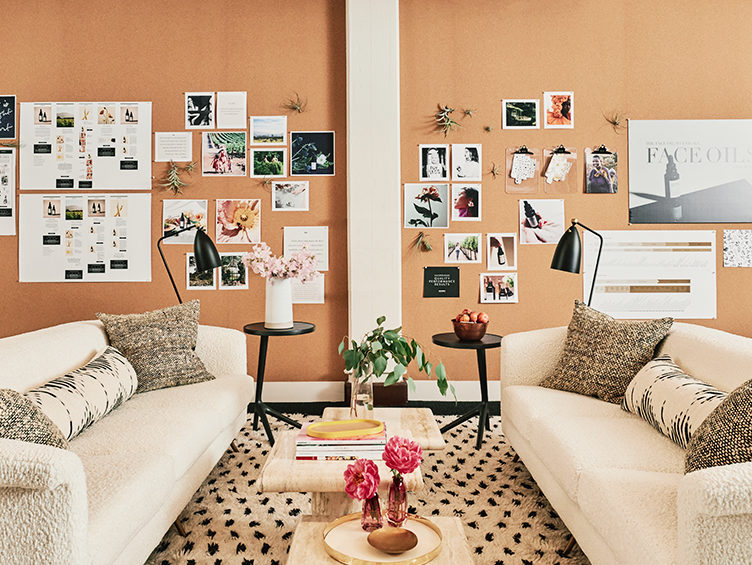 vintner's daughter office, inspiring office spaces, inspiration board, inspiration wall