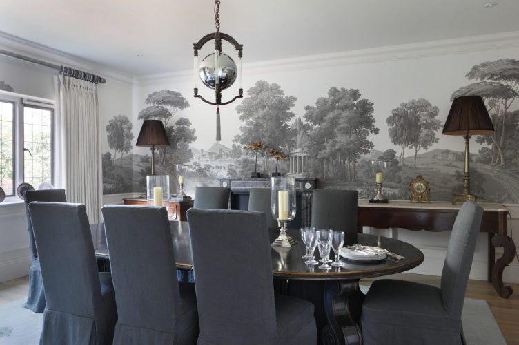 Vintage wallpaper from Zuber et Cie