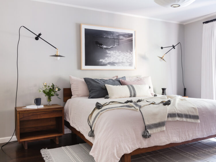 Laurel height bedroom with minimalist lighting